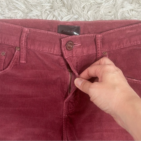 MOTHER Red Jean Shorts Cut-Off Style - Picture 7 of 14